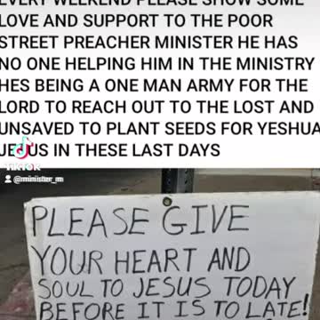 RED ALERT PLEASE HELP THIS VIDEO TO GO VIRAL PLEASE THERE'S A POOR STREET PREACHER MINISTER