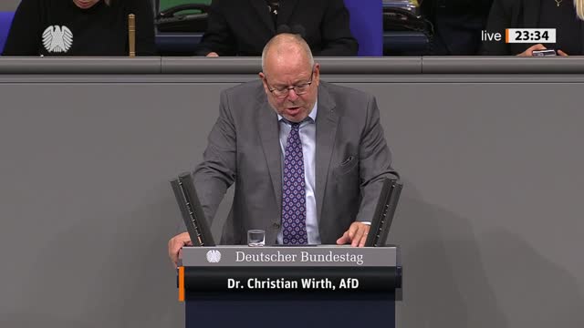 Dr. Christian Wirth Rede vom 22.09.2022 - Änderung des Art. 82 GG