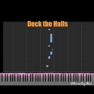 Deck the Halls piano tutorial
