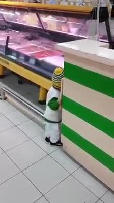 Kid Size Shopping Trip--Baby Doing Grocery Shopping