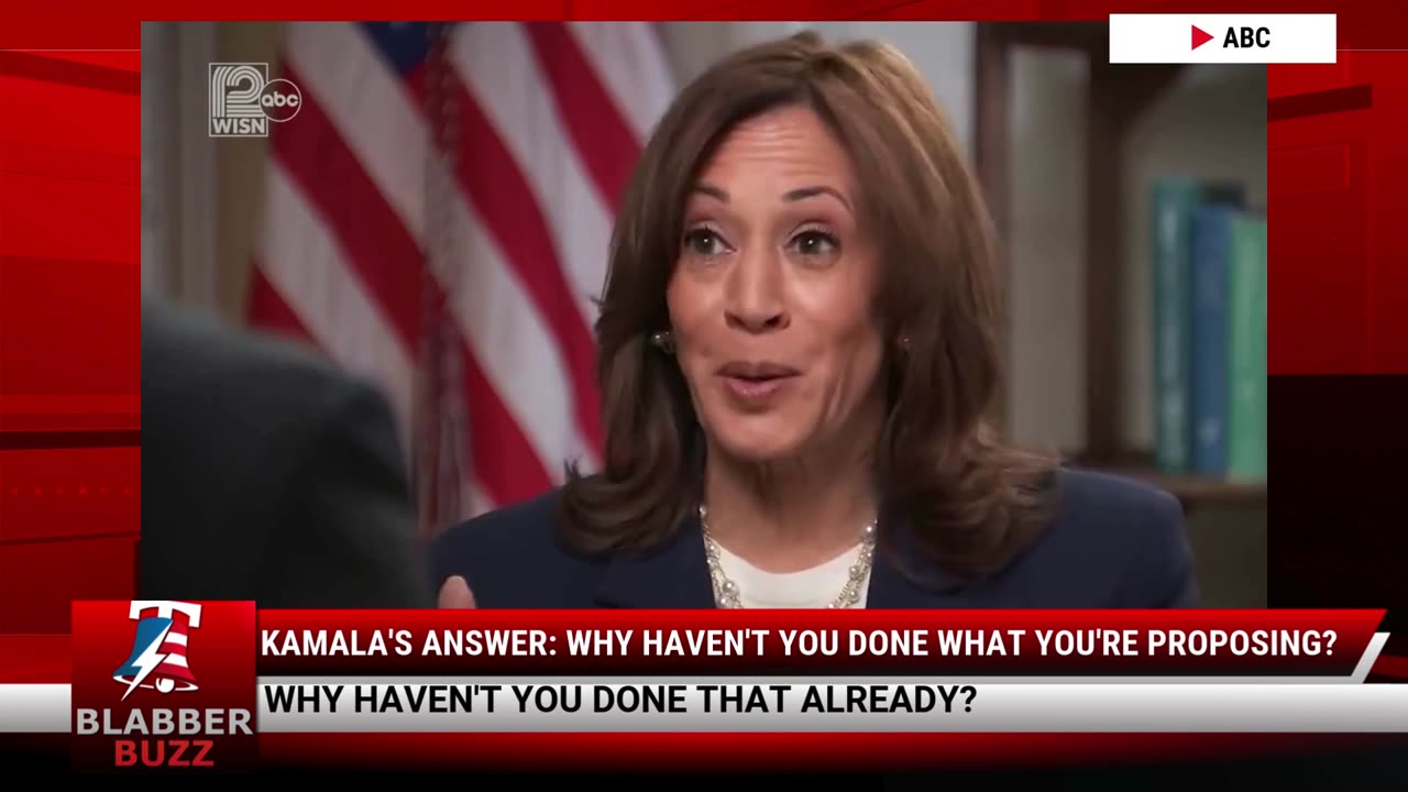 Kamala's Answer: Why Haven't You Done What You're Proposing?