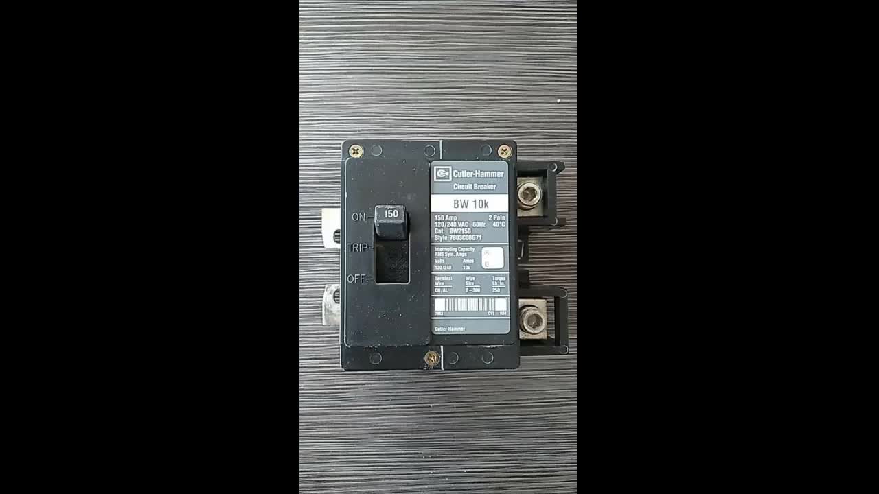 Review: Cutler Hammer BW2200 Main Circuit Breaker BR Type, 200A, 2 Pole, 120240VAC