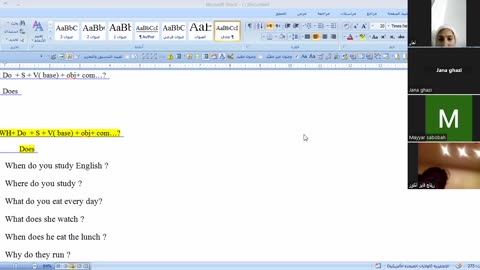 Simple Present Tense - First part