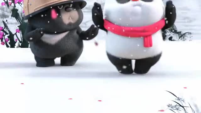 How about a light snow?# panda funny anime