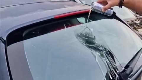 Red Bull vs car glass