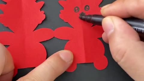 how to make paper bear