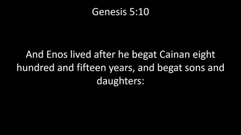 KJV Bible Genesis Chapter 5