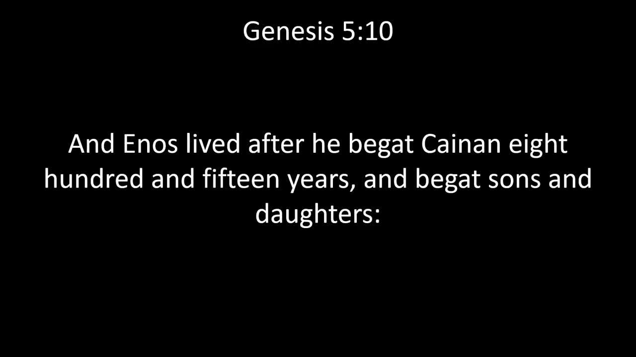 KJV Bible Genesis Chapter 5