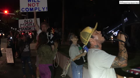 300 Blangiardi's Residence Protest