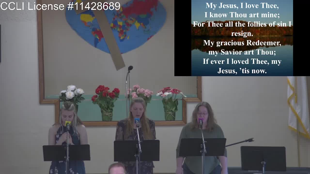 Moose Creek Baptist Church sings “My Jesus I Love Thee“ During Service 5-15-2022