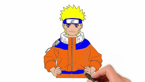 How to Draw Naruto Easy Step by Step and Coloring For Beginners