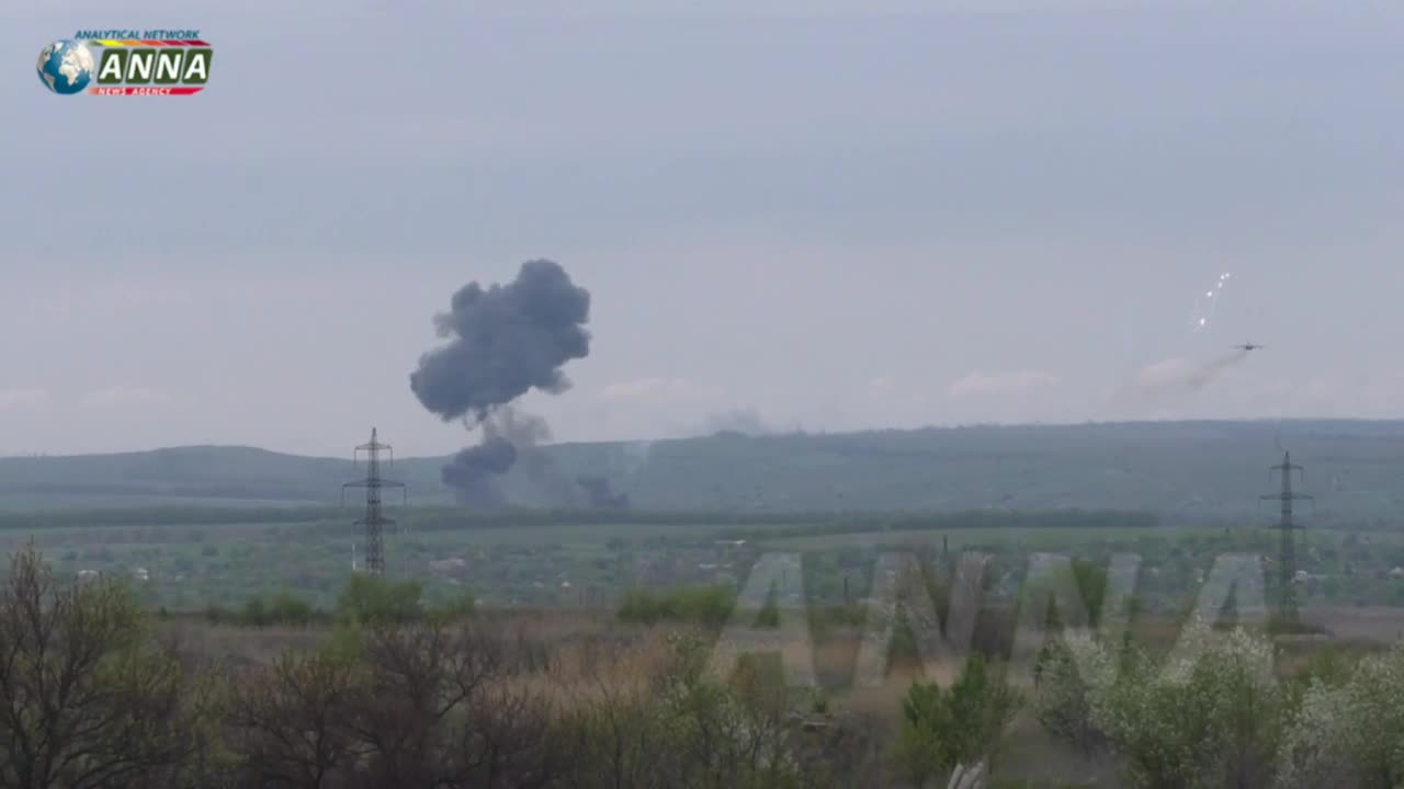 Su-25 In Action near Popasna