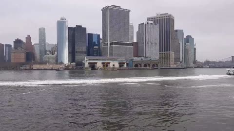New york city on the boat