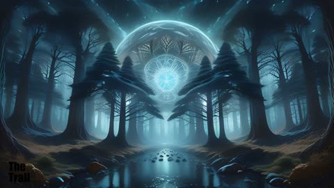 Ambient Beautiful Music - Into the Forest I Go | (AI) Moonlit Forest Panorama