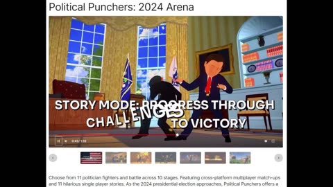 Trump is playable... this game looks terrible. I love it. Political Punchers 2024