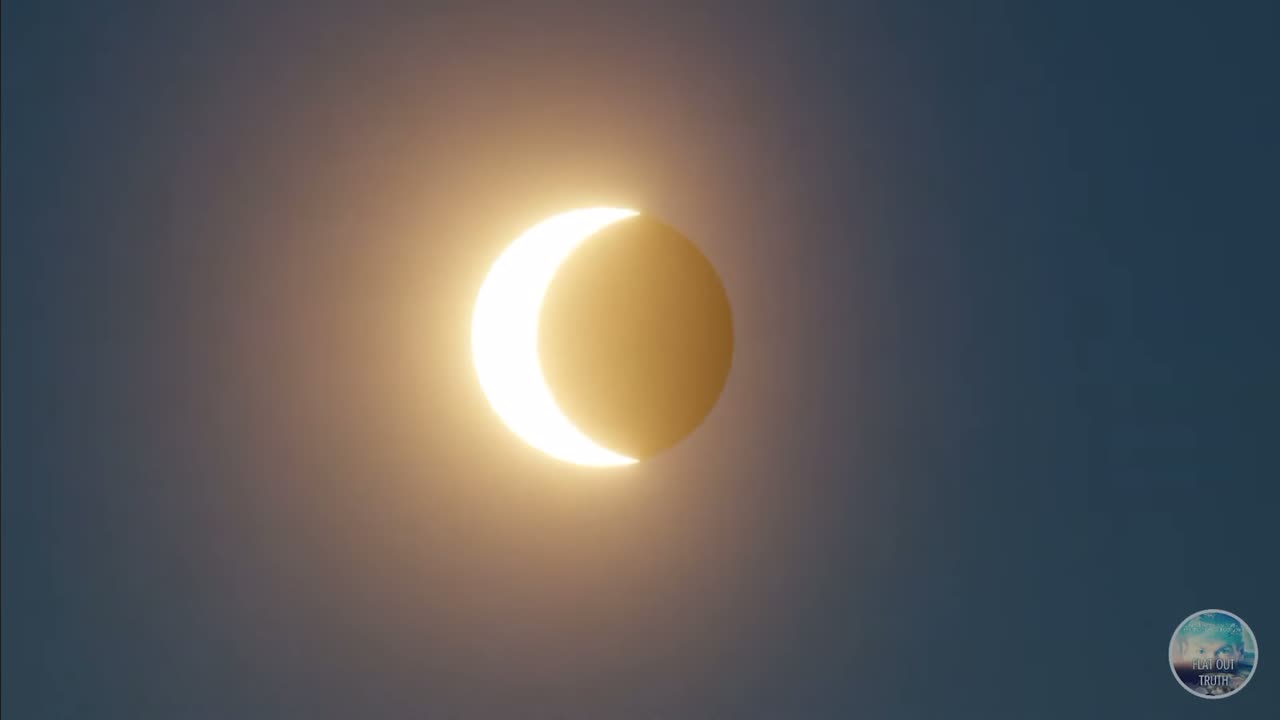 The solar eclipse was NOT the moon covering the sun