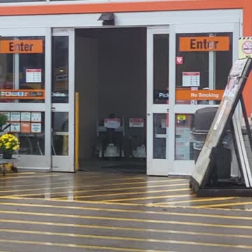 Put a flyer on an automatic door they said