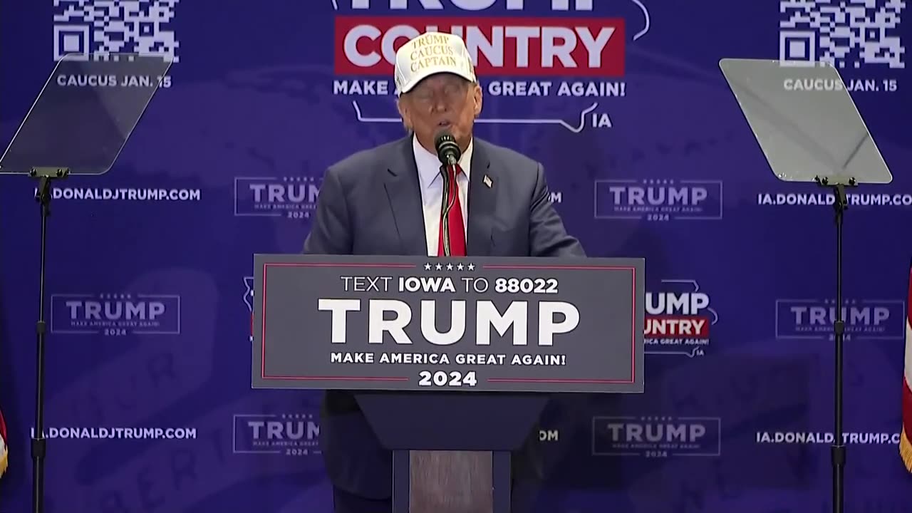 LIVE_ Donald Trump rally ahead of Caucus vote in Iowa