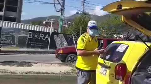 Paro de taxis - Vía al Aeropuerto