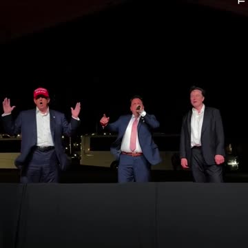 Donald Trump and Elon Musk join Christopher Macchio for 'God Bless America'