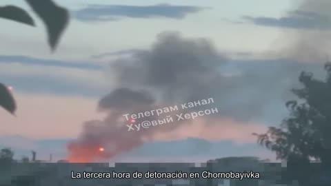 ️La tercera hora de detonación en Chornobayivka