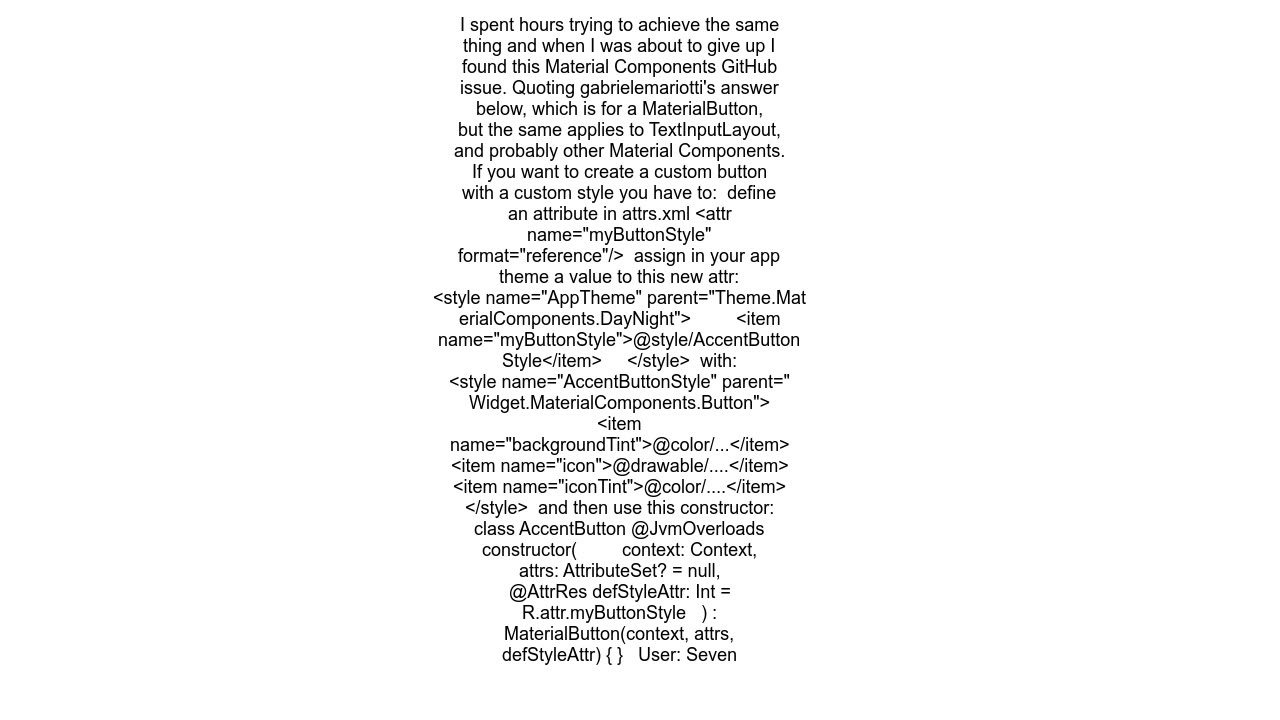 Android Programmatically adding TextInputLayout