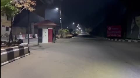 Footage shows checkpoints abandoned as armed groups entered Damascus