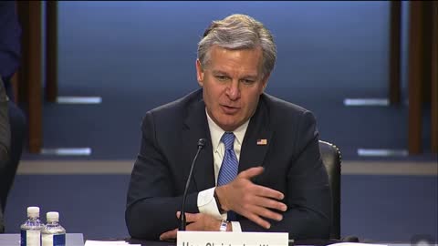 Christopher Wray refuses to say if the border is secure.