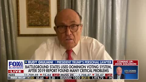 Rudy Giuliani on Lou Dobbs 11/12