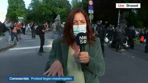 Politiegeweld te Brussel op 29 mei
