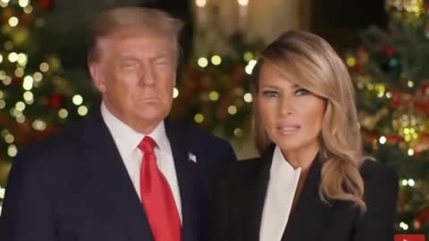 President Donald and First Lady Melania Trump Christmas Greetings