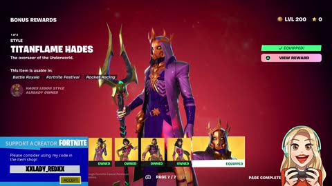 LEVEL 200 | Titanflame Hades & More-Fortnite