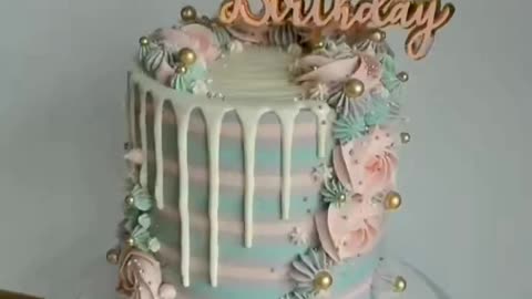 Unique cake decorating technique