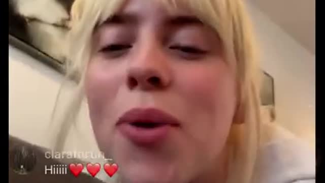 Justin Bieber I love you Billie Eilish