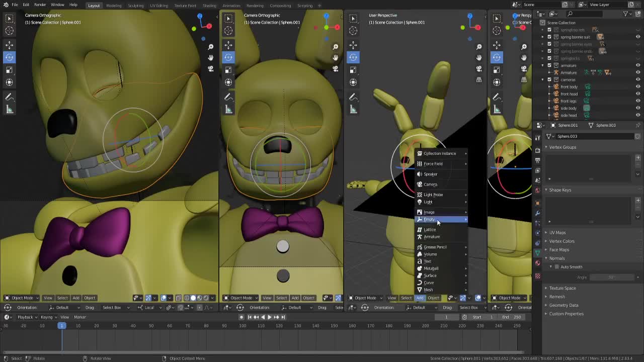 five nights at freddy's: spring bonnie Speedmodel part 14