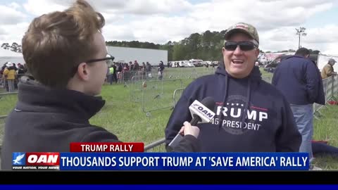 Thousands support Trump at 'Save America' rally