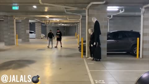 The Halloween Prank in the parking lot