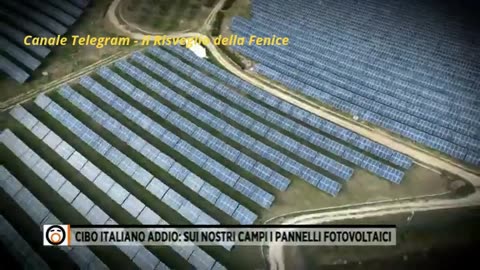 ITALIA, CIBO: Agricoltura Sicilia e Fotovoltaico 2024, Agenda 2030 WEF
