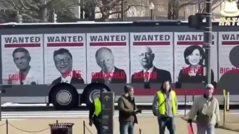 The WANTED criminals bus turns up in Washington DC.