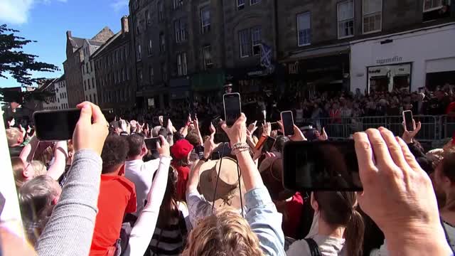 King Charles and his siblings walk behind Queen’s coffin