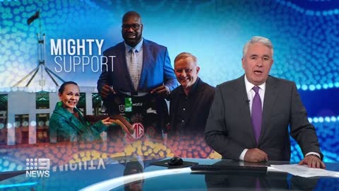 NBA great Shaquille O’Neal supports Albanese for indigenous voice to parliament