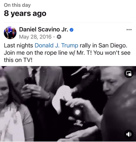Dan Scavino post at May 28, 2024, 6:23 PM on Time Stamp.