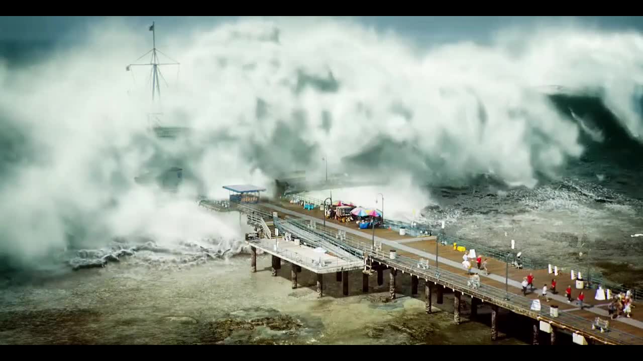 The sea is rough and the nature is too shocking