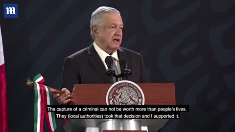 Mexican president defends the release of El Chapo's son