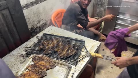 Bengali Masala Grilled Fish & Fried Fish - Spicy Tawa Fish Fry at Biggest Seafood Street Karachi