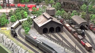 Old Timey Southern Steam Locomotive & Pullman Train In The Smoky Mountains