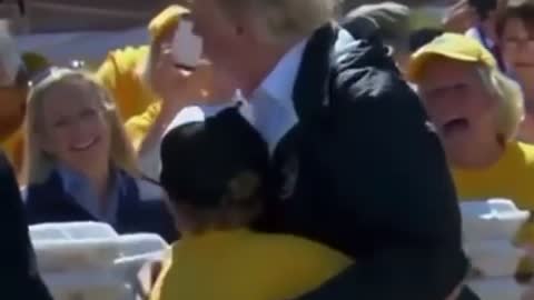 Mr President Trump, May I Have A Hug ? True Love.