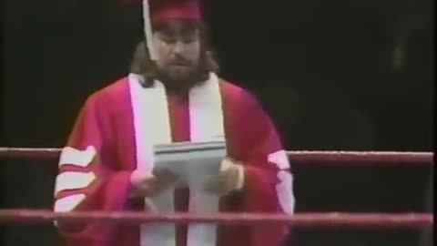 BRUTUS THE BARBER BEEFCAKE VS RANDY SAVAGE WARLORD VS KOCO B WARE PAUL ROMA VS SANDY BEACH WWF at Nassau Coliseum 7_10_1989