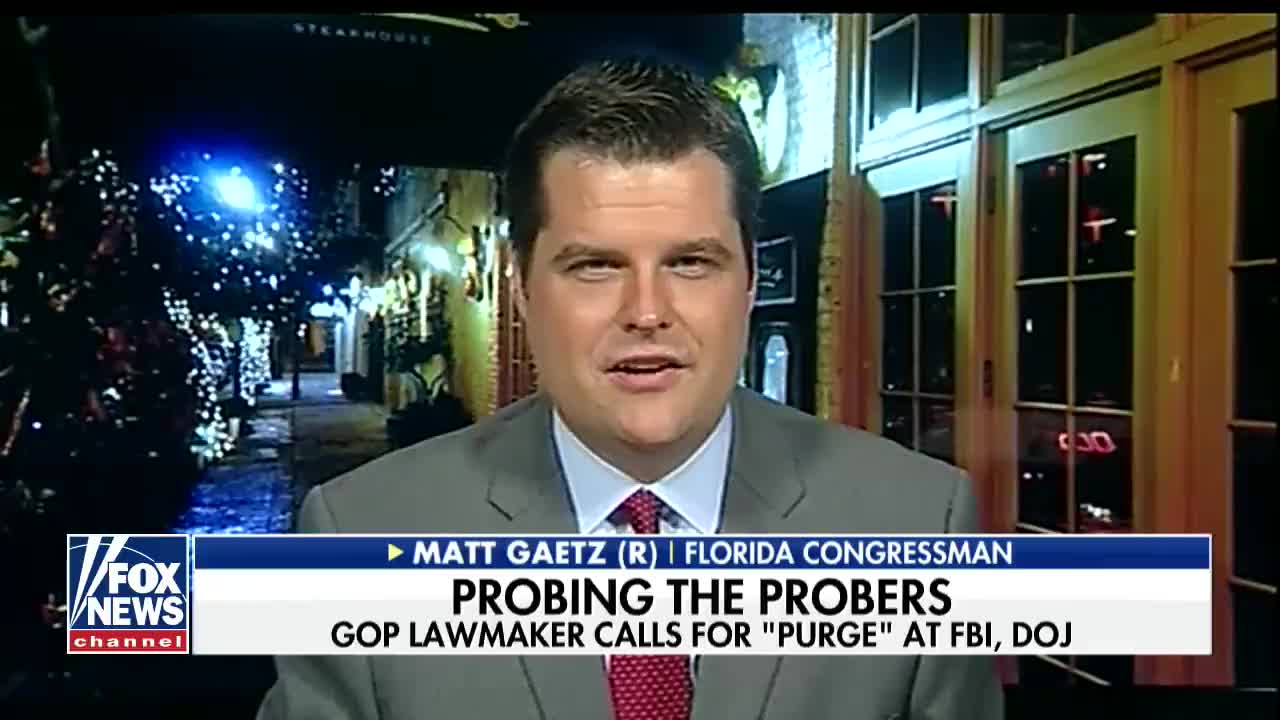 Gaetz: ‘If Mueller Were Any More Biased, We’d Have to Give Him Creds for the Media’