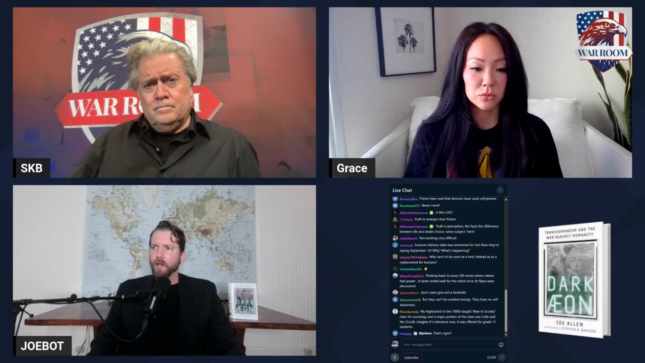 Live QA Session with Joe Allen, Author of DARK ÆON and Steve Bannon